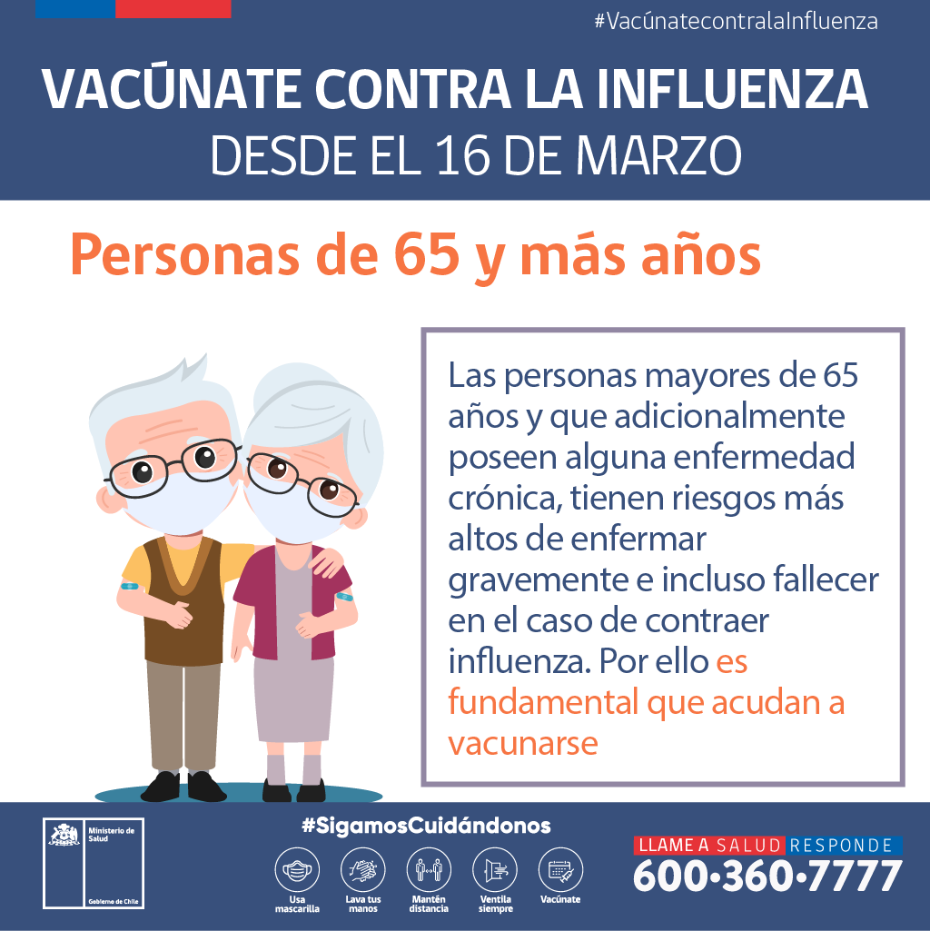 VACUNACIÓN INFLUENZA MATERIAL DESCARGABLE - Salud Responde